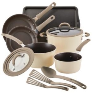 Rachael Ray Cook + Create Aluminum Nonstick Cookware Set, 11 Piece