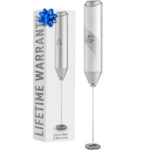 Powerful Handheld Mini FrothMate Milk Frother Stainless Steel