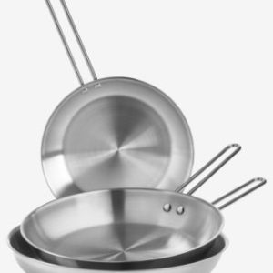 Arch Studio Stainless Steel Frypans, Set of 3, Exclusively at Macy's
